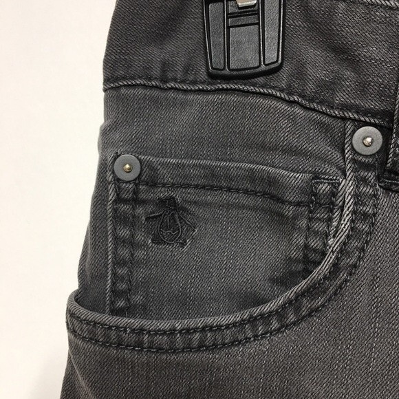 Original Penguin Slim Fit Jeans in Asphalt 30x32 - Picture 5 of 10